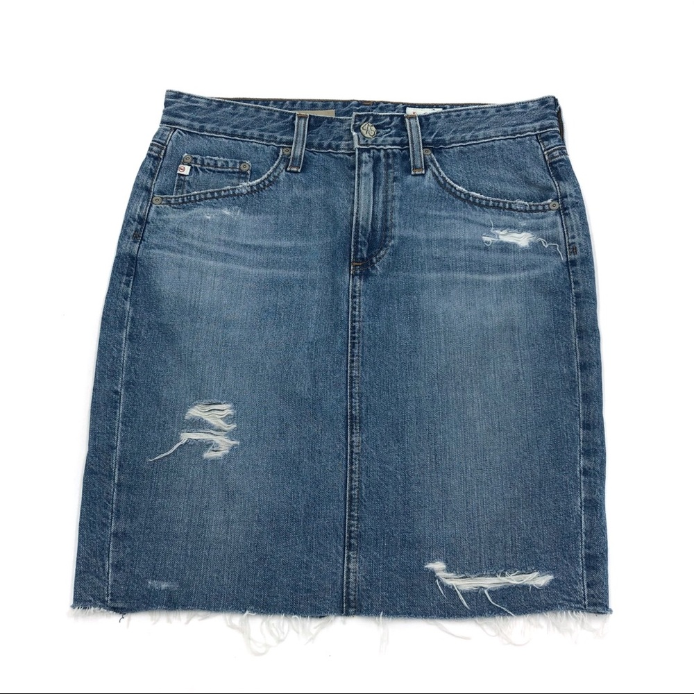 AG Adriano Goldschmied Erin Denim Pencil Skirt.